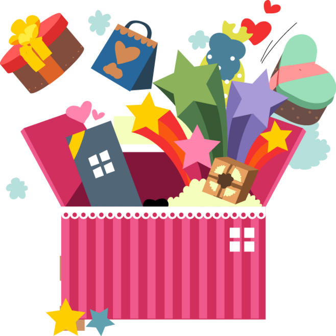 節(jié)日彩帶禮物